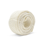 3-Strand Nylon Rope 1/4 in. x 100 ft. White-CWC 151010