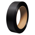 Polypropylene Strapping - Hand Grade 1/2" x .020" x 9000' Black 16" x 6" Core-CWC 178035