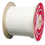 3-Strand Poly Dacron Rope 5/8 in. x 600 ft. White-CWC 325064