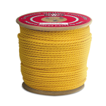 3-Strand Polypropylene Rope 1/4 in. x 600 ft. Yellow-CWC 300035