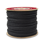 3-Strand Polypropylene Rope 7/8 in. x 600 ft. Black-CWC 301103