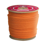 3-Strand Polypropylene Rope 3/8 in. x 600 ft. Orange-CWC 301310