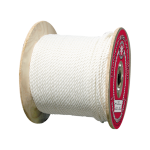 3-Strand Polyester Rope 1/2 in. x 600 ft. White-CWC 335055