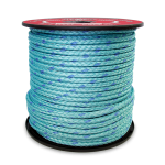 BLUE STEEL™ Rope 12-Strand 1/2 in. x 600 ft. Teal W/Dark Blue Tracer-CWC 353310