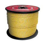 3-Strand Polypropylene Rope 3/8 in. x 600 ft. Yellow-CWC 400045