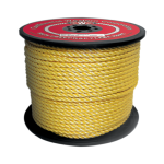 3-Strand Polypropylene Rope 3/4 in. x 600 ft. Yellow-CWC 400110