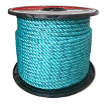 BLUE STEEL™ Rope 5/16 in. x 600 ft. Teal W/Dark Blue Tracer-CWC 402023