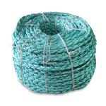 8 Braid BLUE STEEL™ Rope 2 in. x 600 ft. Teal W/Dark Blue Tracer-CWC 402155