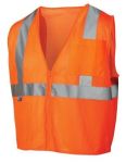 HI VIS SAFETY VESTS - CLASS 2, LIGHTWEIGHT ORANGE S