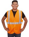 HI VIS SAFETY VESTS - CLASS 2, LIGHTWEIGHT ORANGE 3XL