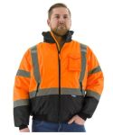 Hi-Vis Orange Waterproof Jacket, Black Bottom