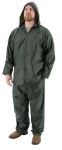 2PC Green Hooded Waterproof Rain Suit