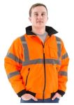 Hi-Vis Orange Waterproof Jacket, Removable Liner