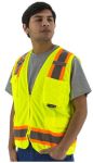 HI VIS SURVEYORS VEST, YELLOW, MESH BACK, CLASS 2, WITH TWO-TONE DOT STRIPING S HI VIS SURVEYORS VEST, YELLOW, MESH BACK, CLASS 2, WITH TWO-TONE DOT STRIPING S
