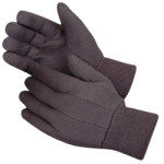 8 Oz Brown Jersey Gloves L-CWC 510444