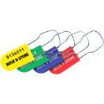 Yellow Plastic Padlock Seals, Numbered 