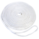 Double Braid Dock Line 1/2 in. x 25 ft. White-CWC 350628