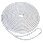 Double Braid Dock Line 3/8 in. x 25 ft. White-CWC 350616