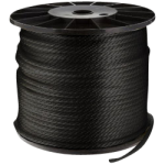 Double Braid Nylon Rope 5/8 in. x 600 ft. Black-CWC 345115