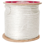 Double Braid Pulling Rope 1 in. x 600 ft. White-CWC 348127 Double Braid Pulling Rope 1 in. x 600 ft. White-CWC 348127