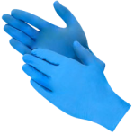 Exam Gloves - 4 Mil Blue Gloves M-CWC 510201