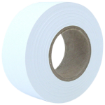 Flagging Tape 2 mil 1-3/16" x 300' White-CWC 059520