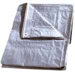 Heavy-Duty Tarp 12' x 16' Silver-CWC 070680