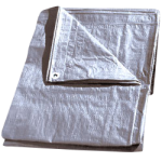 Heavy-Duty Tarp 20' x 20' Silver-CWC 070690