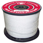 Solid Braid Nylon Rope 1/4 in. x 500 ft. White-CWC 108060