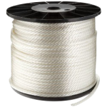 Solid Braid Nylon Rope 3/16 in. x 475 ft. White-CWC 105140
