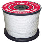 Solid Braid Nylon Rope 5/16 in. x 175 ft. White-CWC 108078