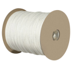 Solid Braid Polyester Rope 1/4 in. x 1000 ft. White-CWC 110010