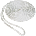 CWC Nylon Twisted Dock Line - 1/2" x 25' White